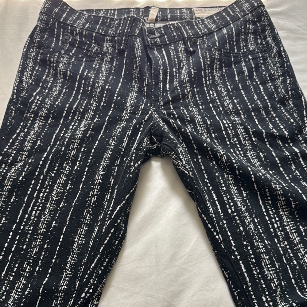 Rag & Bone Black and White Striped